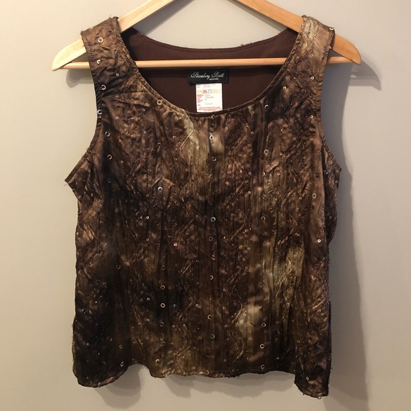 Sparkly Brown Top - Picture 7 of 8